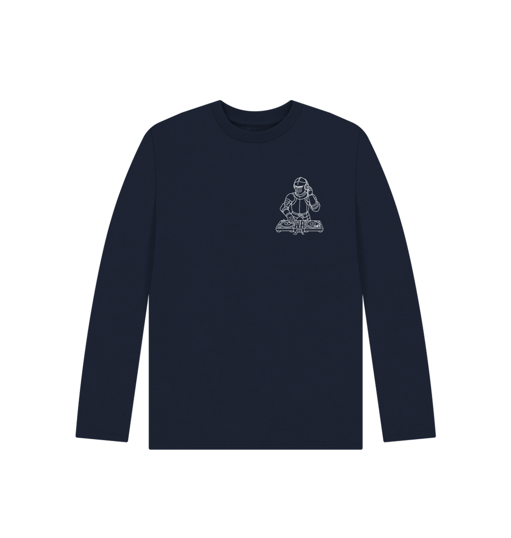 Navy Blue Printed Kids T-Shirt