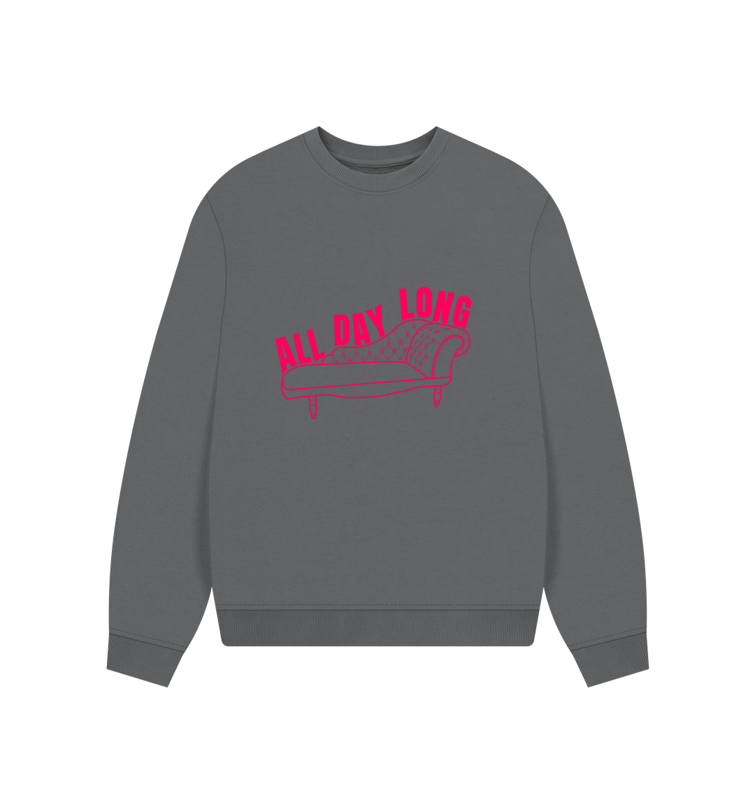 Slate Grey Printed Sweater