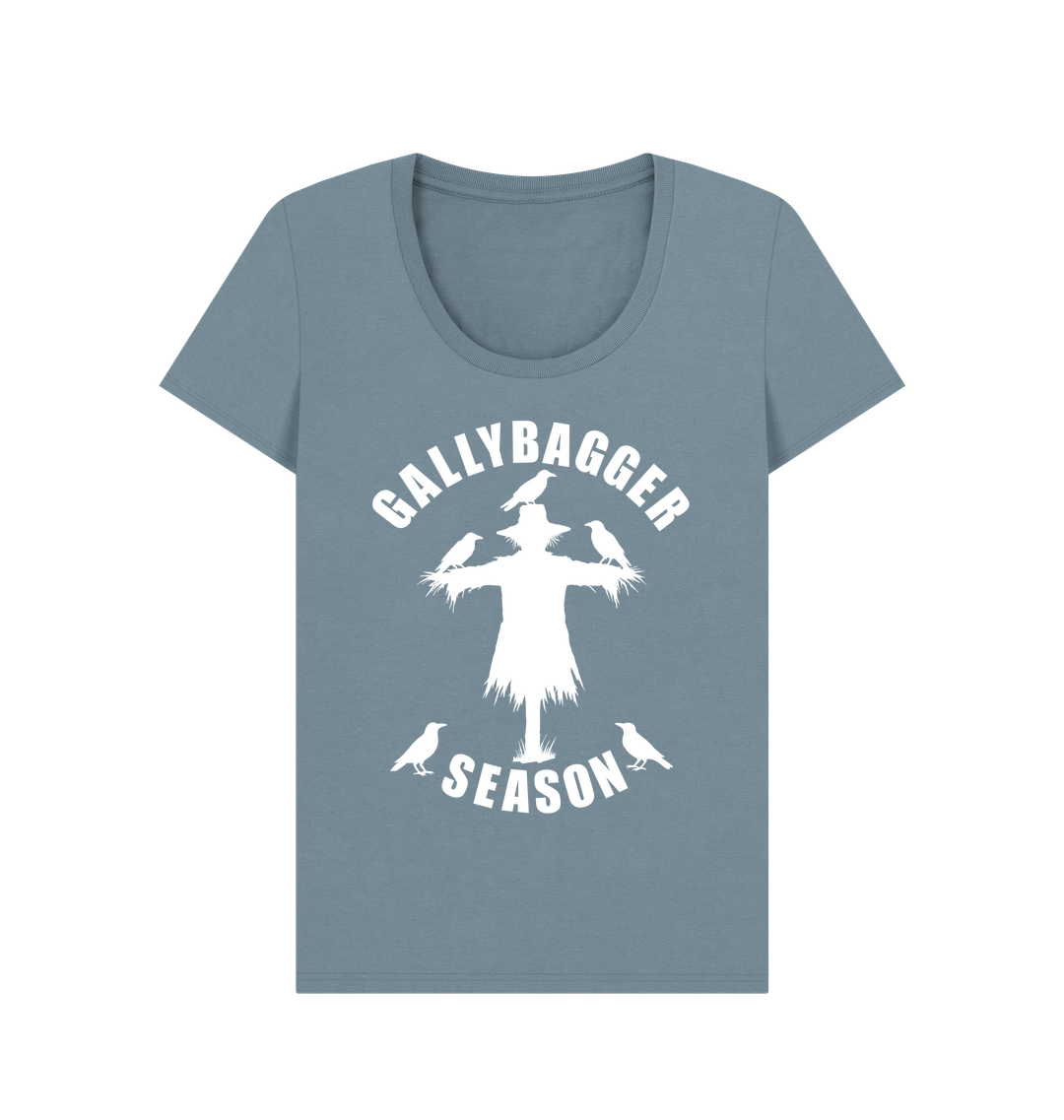 Stone Blue Printed T-shirt Front