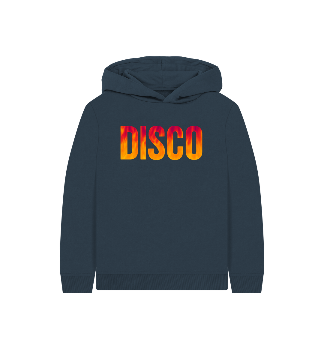 Navy Blue Printed Kids Hoodie