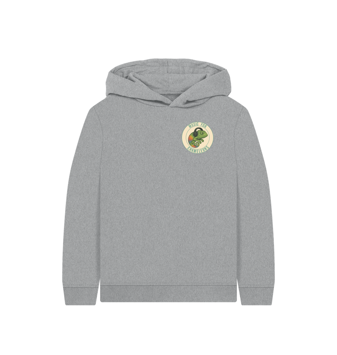 Athletic Grey Printed Kids Hoodie