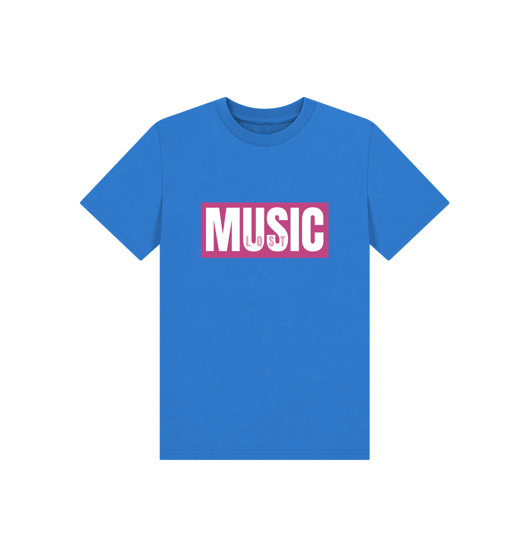 Bright Blue Printed Kids T-Shirt