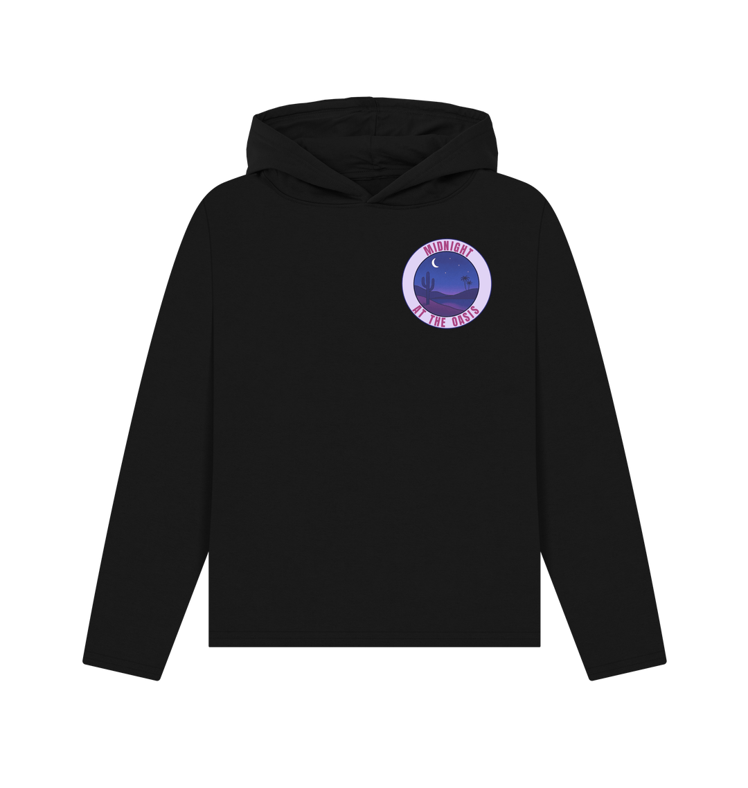 Black Printed Hoody