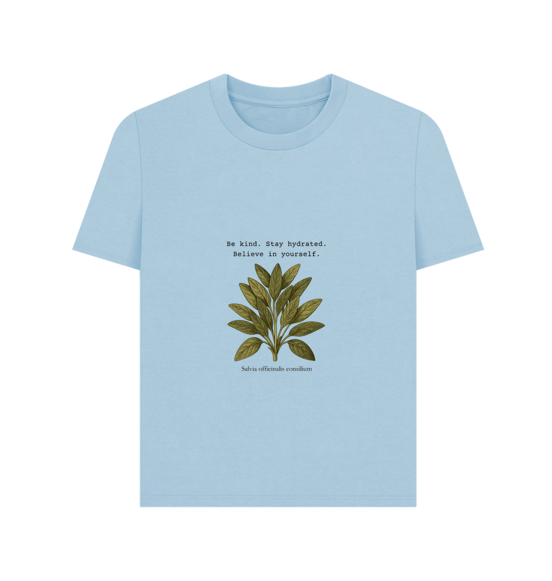 Milky Blue Printed T-shirt