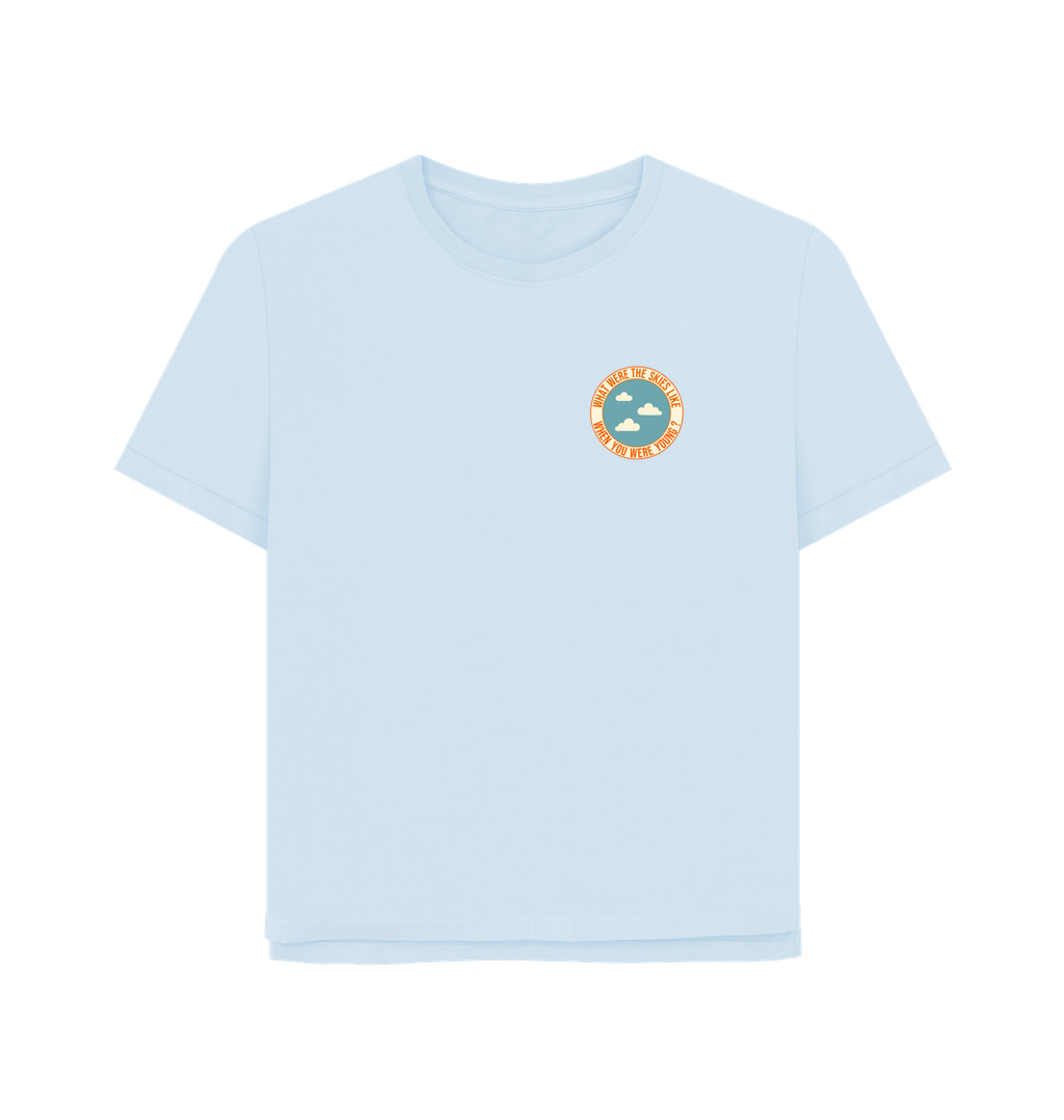 Sky Blue Printed T-shirt