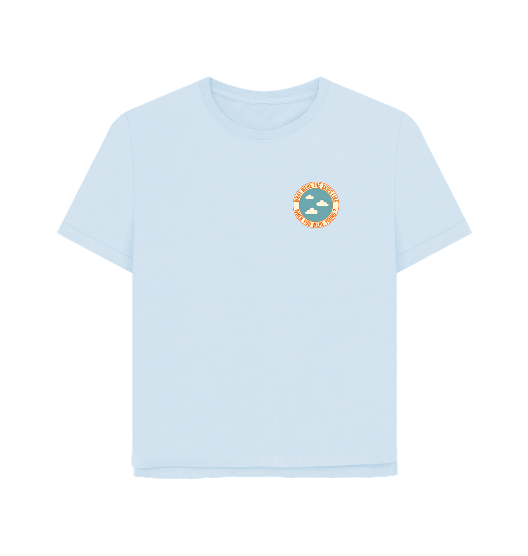 Sky Blue Printed T-shirt