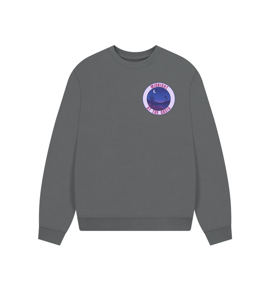 Slate Grey Printed Sweater