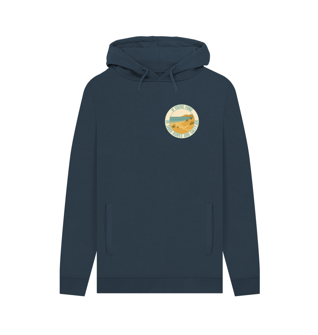 Navy Printed Hoody