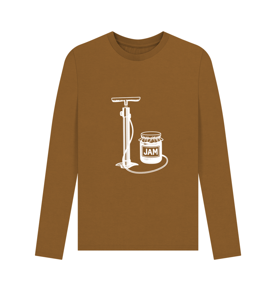 Brown Printed Long Sleeve T Shirt