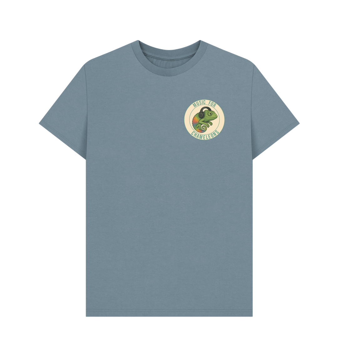 Stone Blue Printed T-shirt