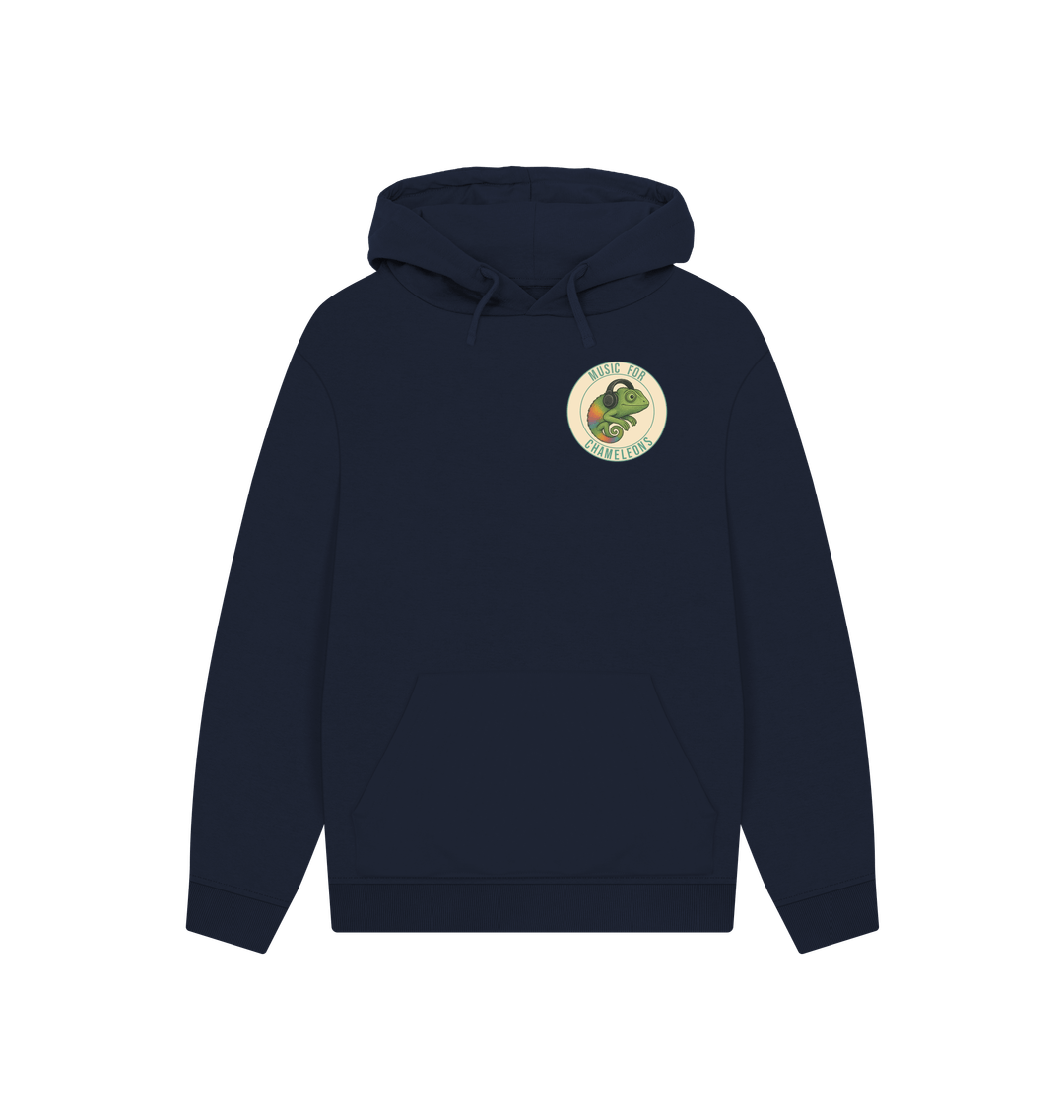 Navy Printed Hoody