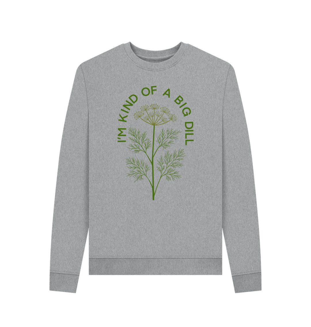 Light Heather Printed Sweater Front