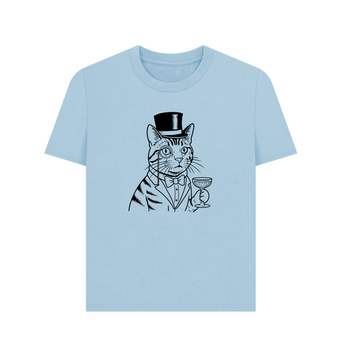 Milky Blue Printed T-shirt