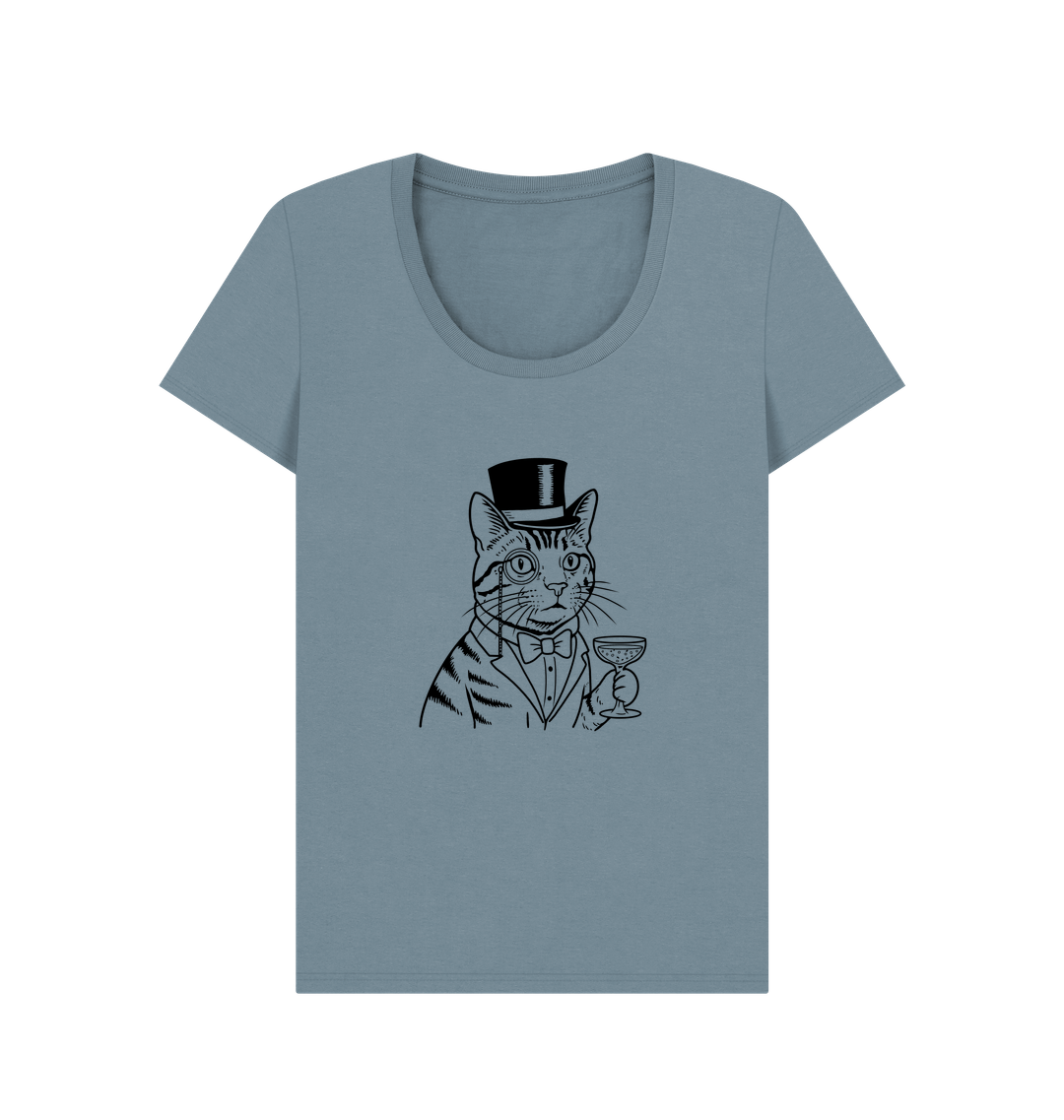 Stone Blue Printed T-shirt