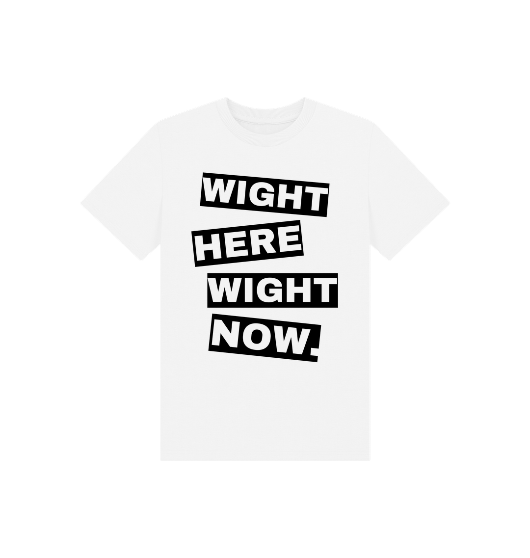 White Printed Kids T-Shirt