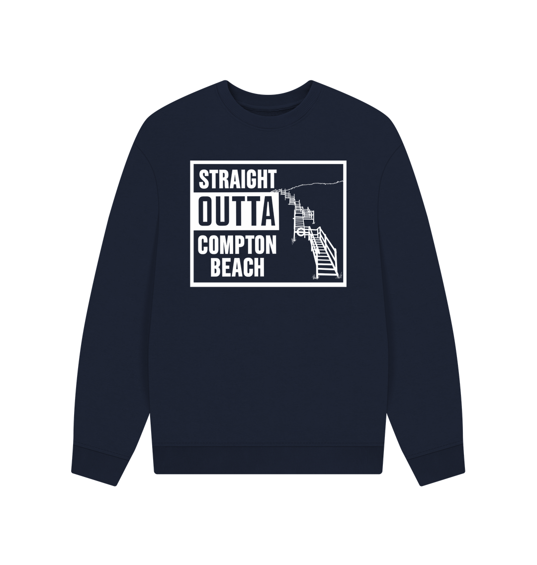 Navy Blue Printed Sweater