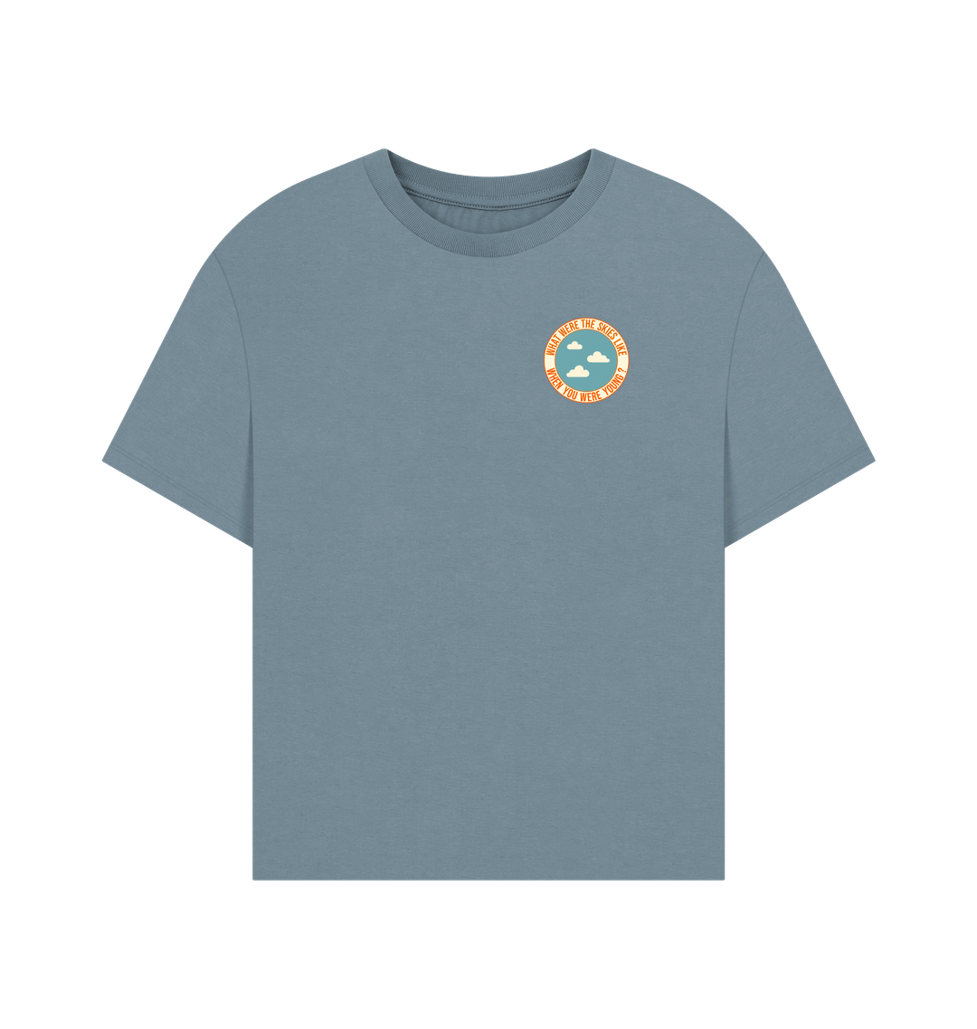 Stone Blue Printed T-shirt