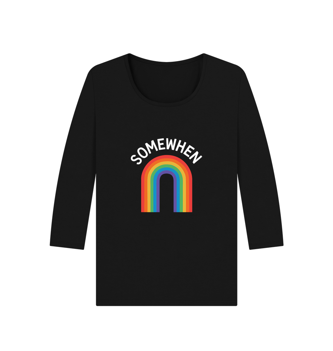 Black Printed Long Sleeve T Shirt