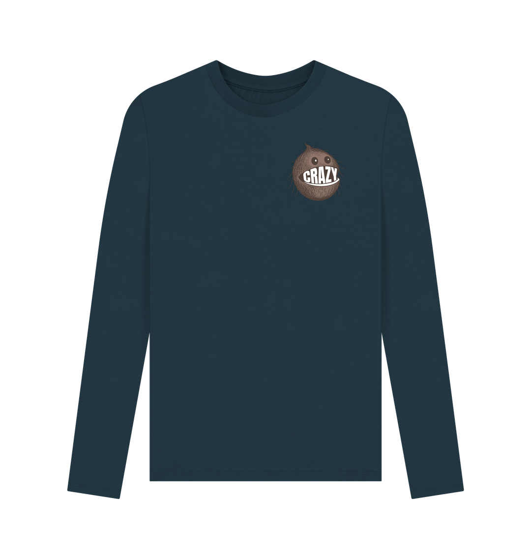 Denim Blue Printed Long Sleeve T Shirt