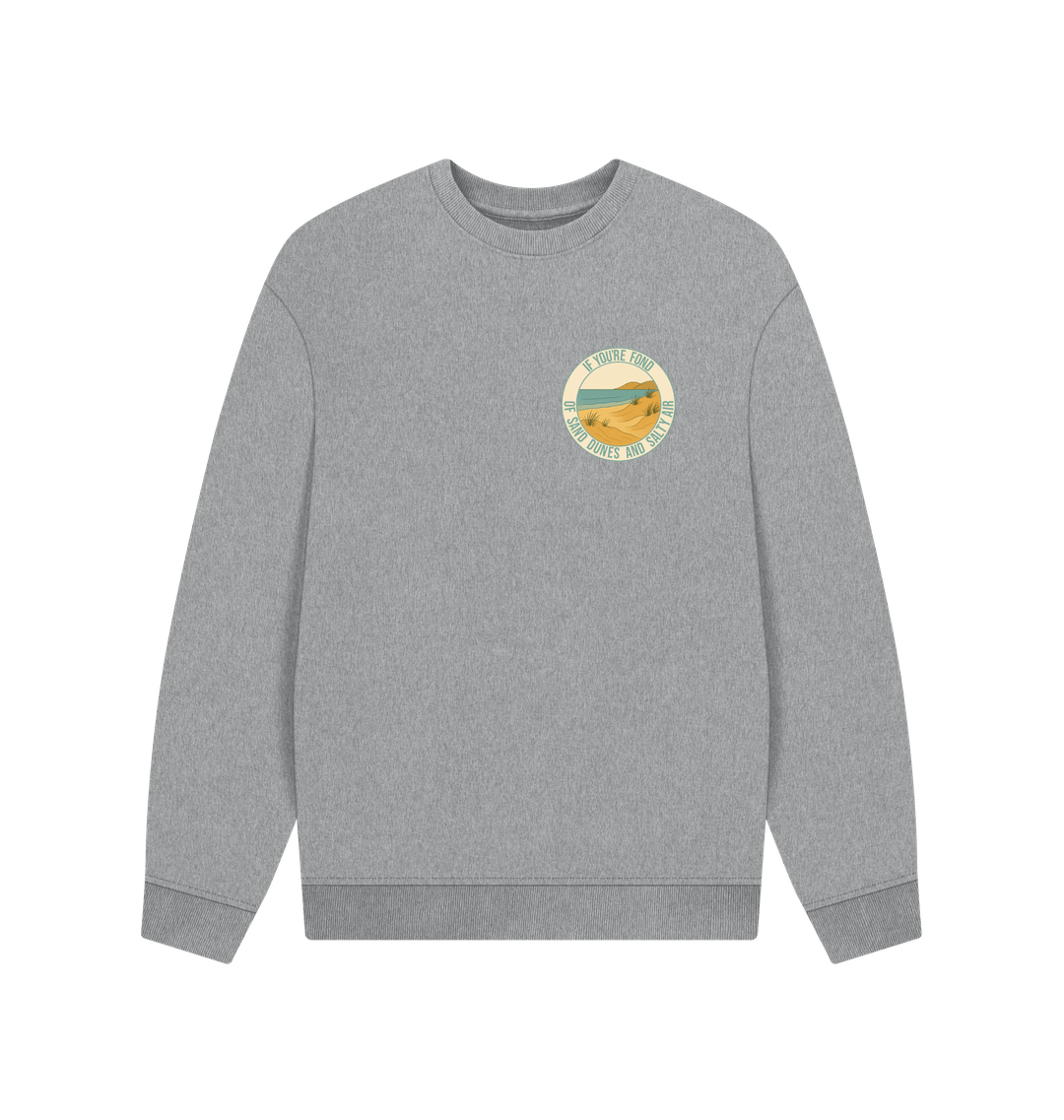 Athletic Grey Printed Sweater