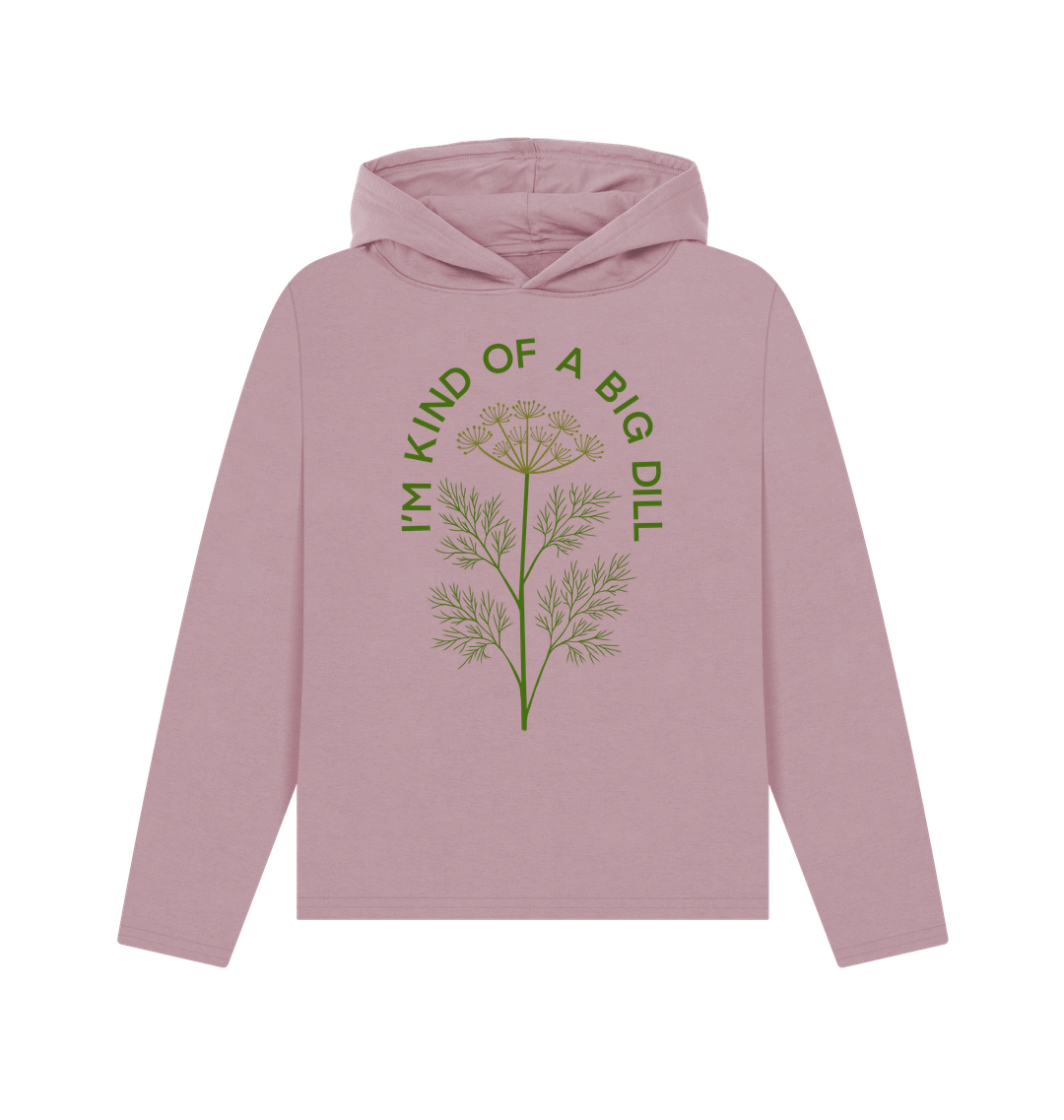 Mauve Printed Hoody Front