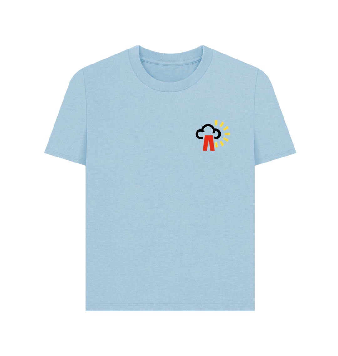 Milky Blue Printed T-shirt