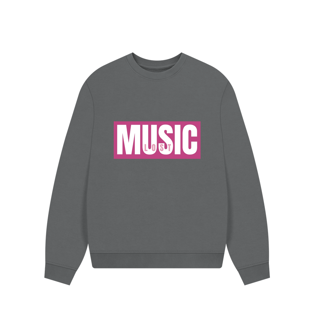Slate Grey Printed Sweater