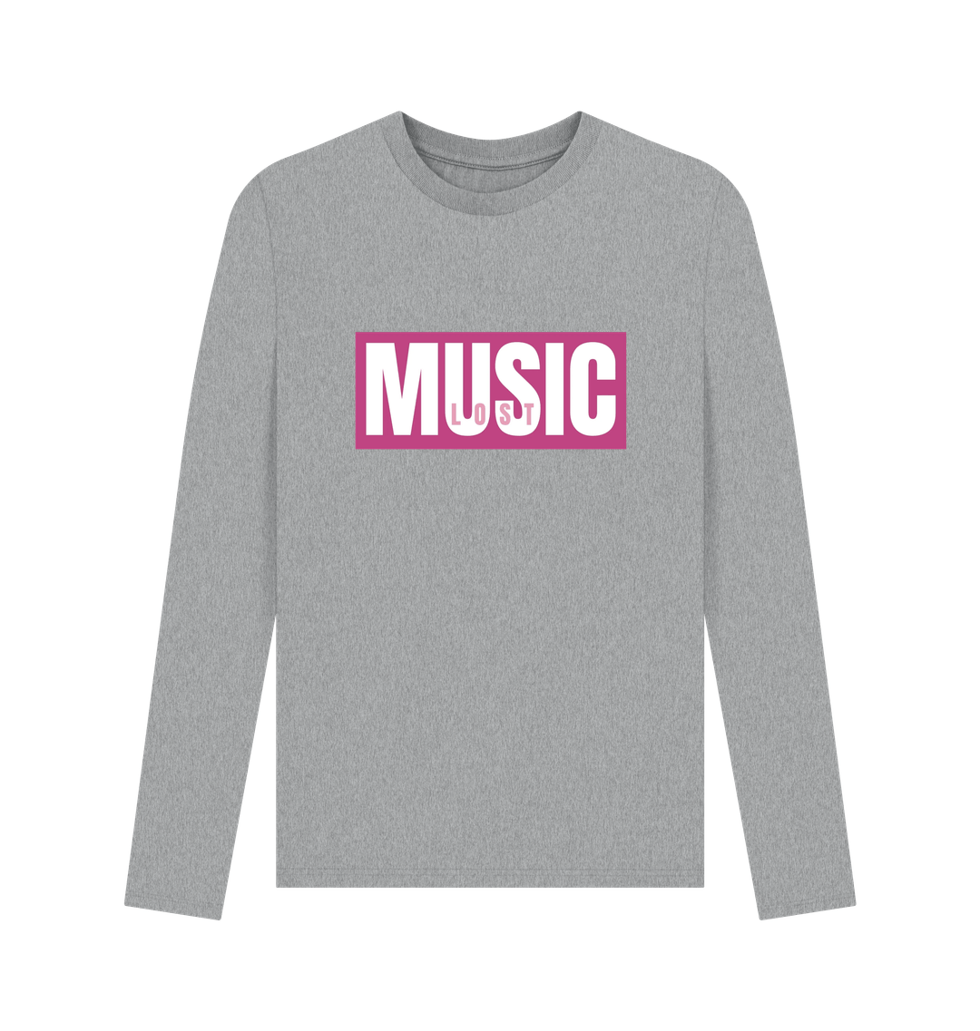 Athletic Grey Printed Long Sleeve T Shirt
