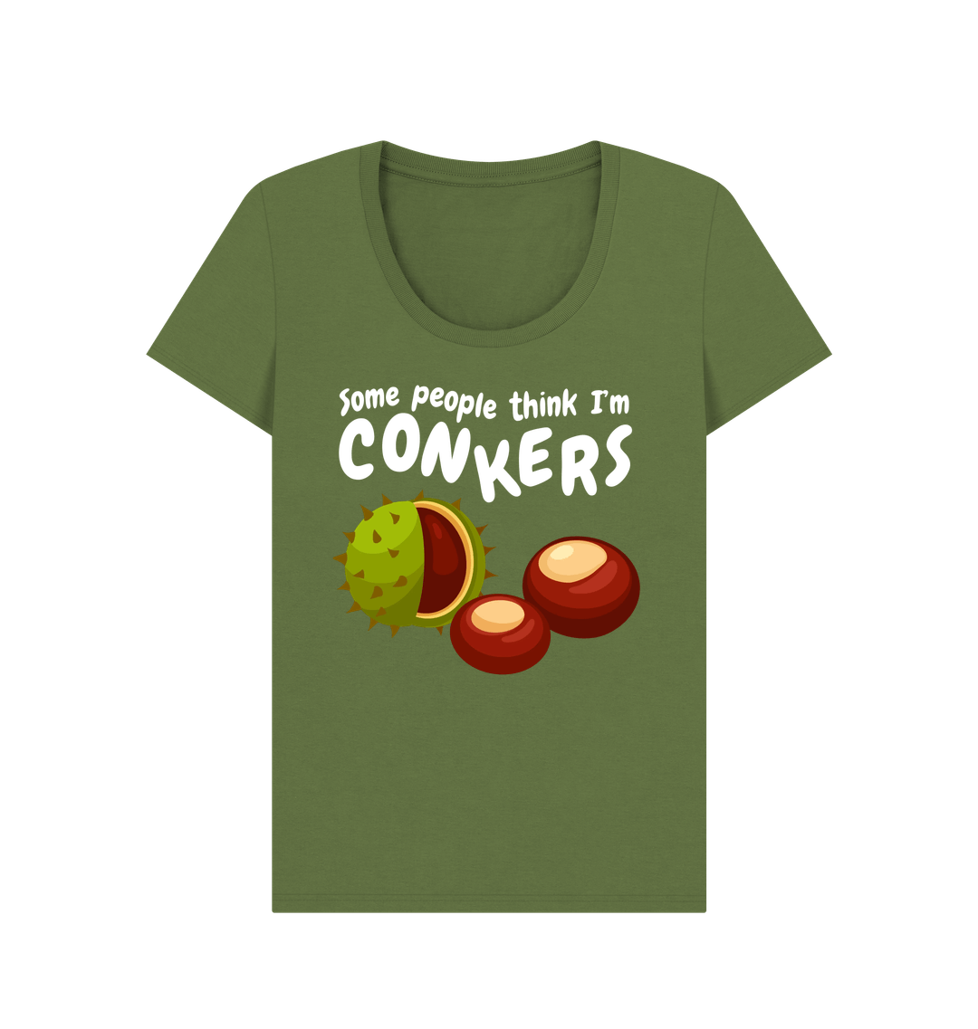 Khaki Printed T-shirt Front
