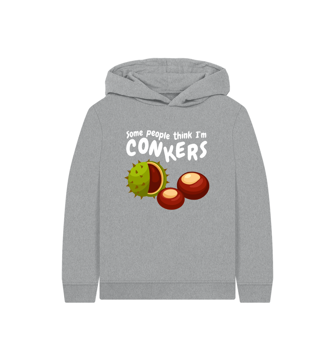 Athletic Grey Printed Kids Hoodie Front