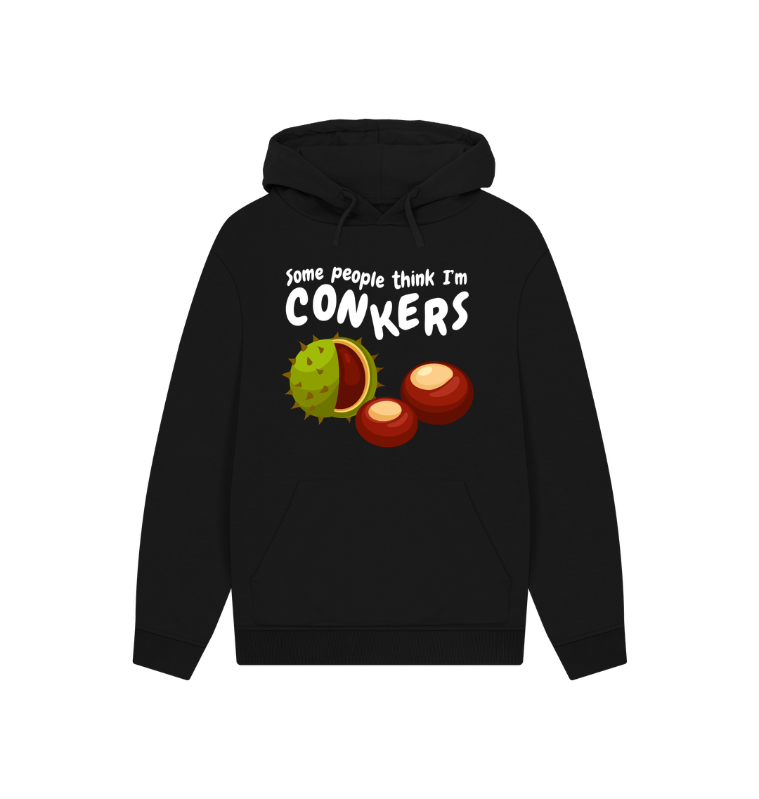 Black Printed Hoody Front
