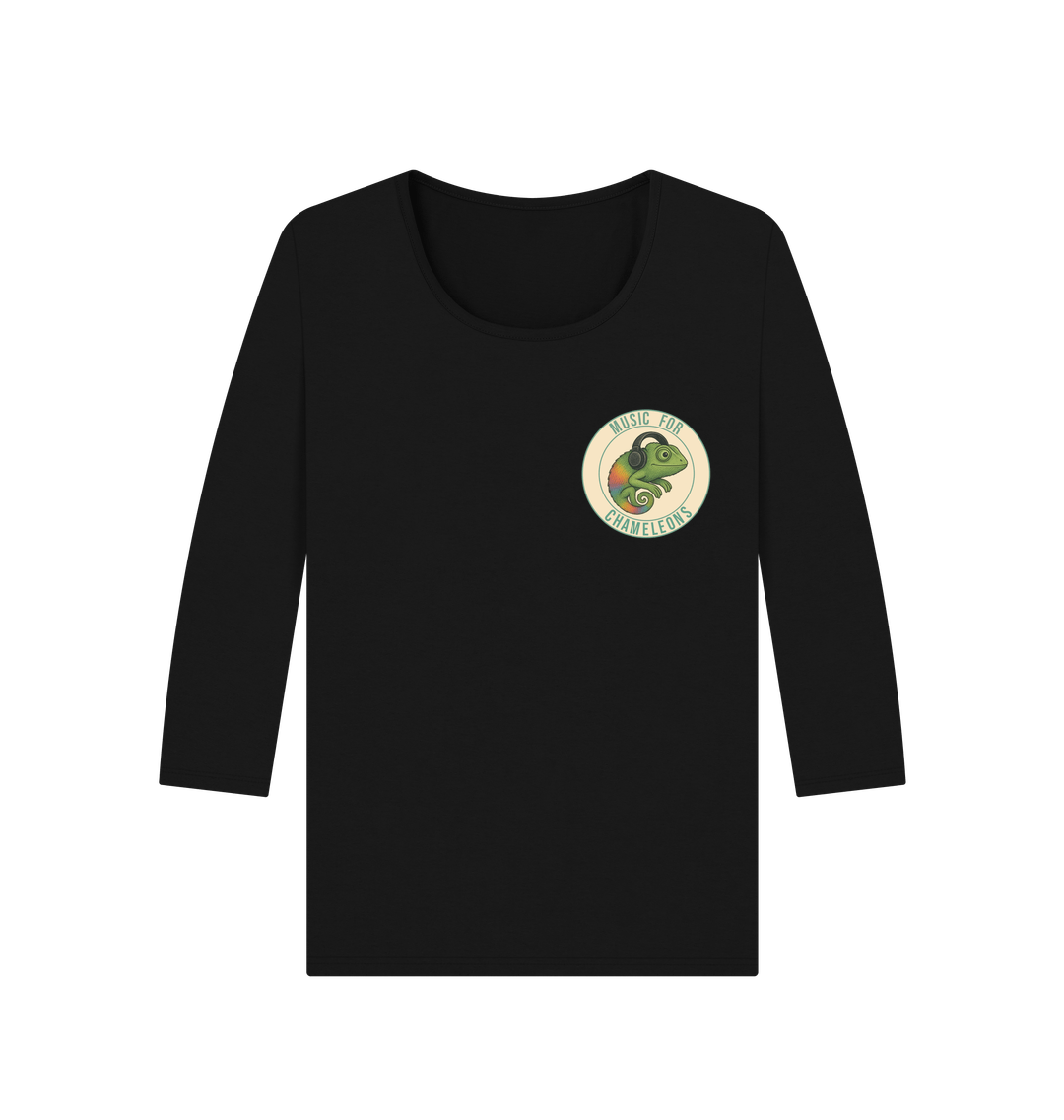 Black Printed Long Sleeve T Shirt