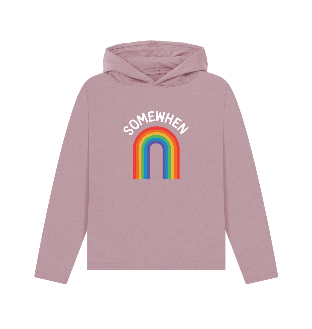 Mauve Printed Hoody