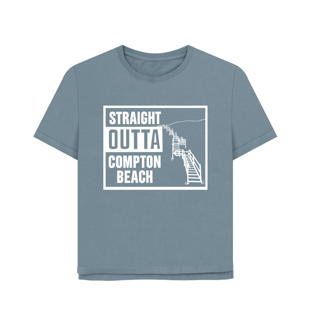 Stone Blue Printed T-shirt