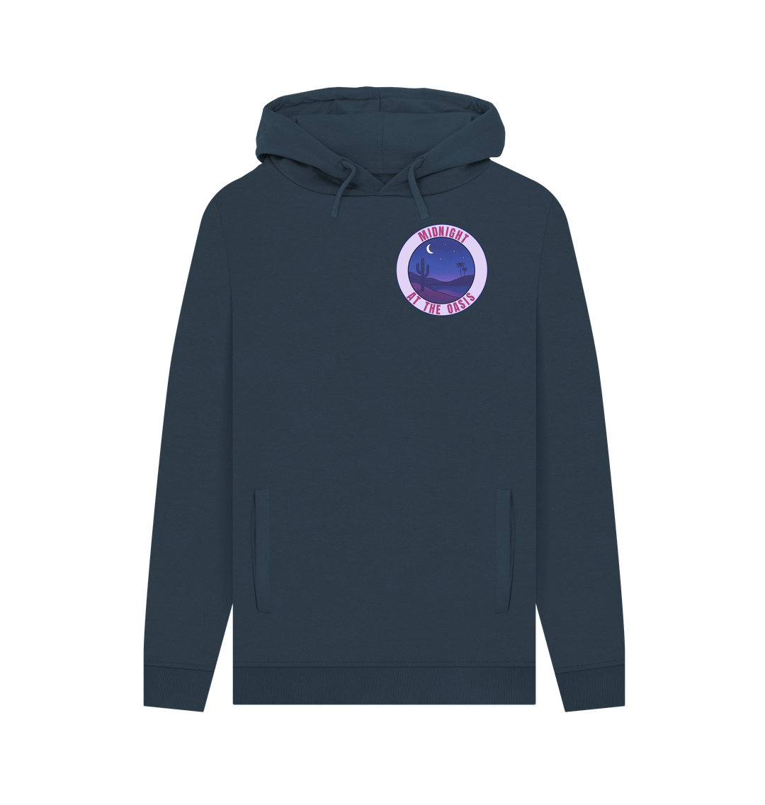 Navy Printed Hoody