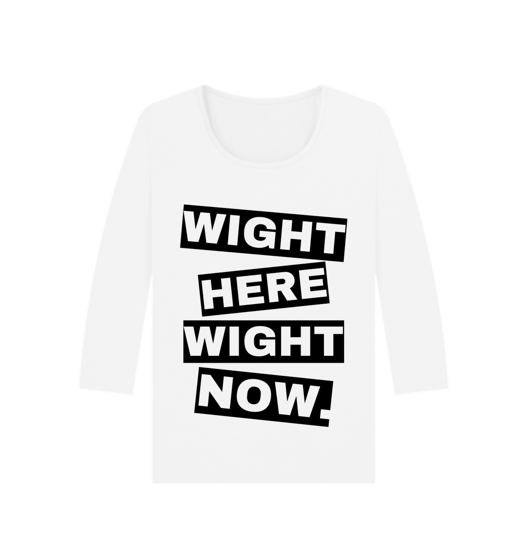 White Printed Long Sleeve T Shirt