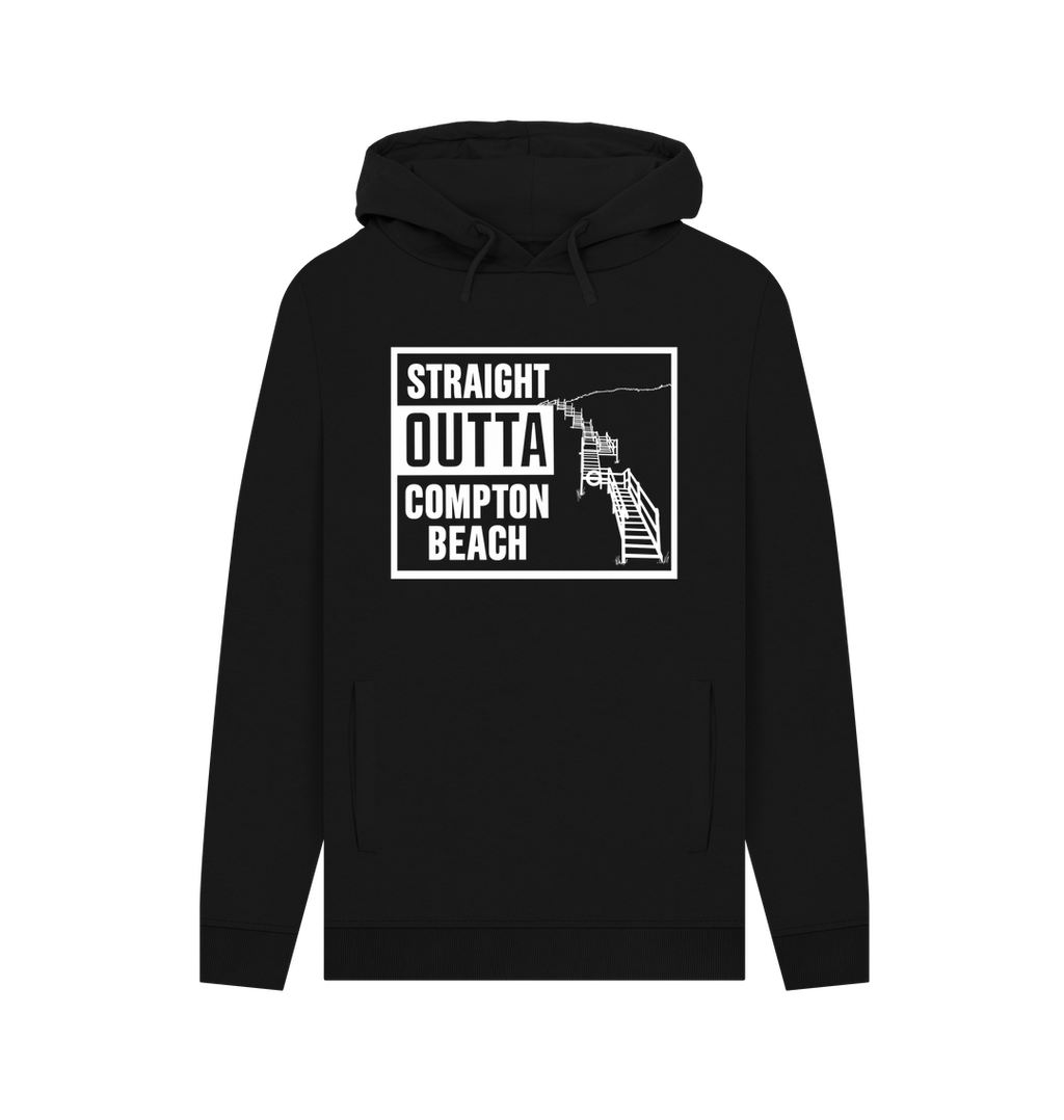 Black Printed Hoody