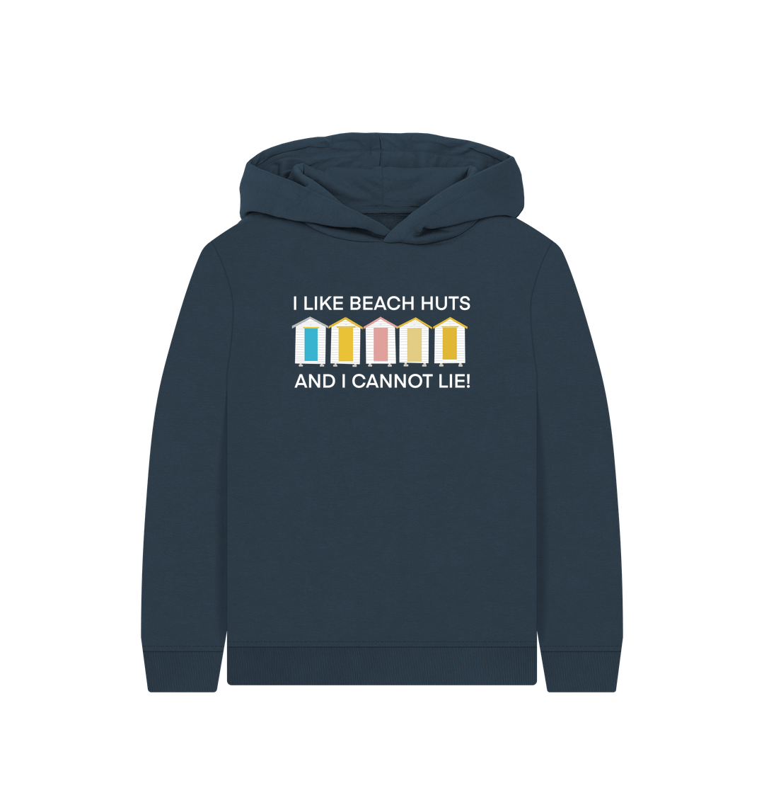 Navy Blue Printed Kids Hoodie