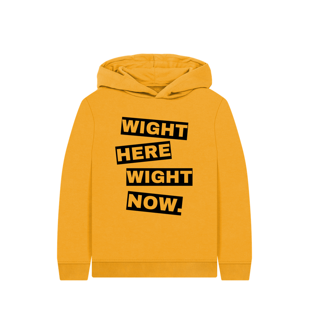 Mustard Printed Kids Hoodie