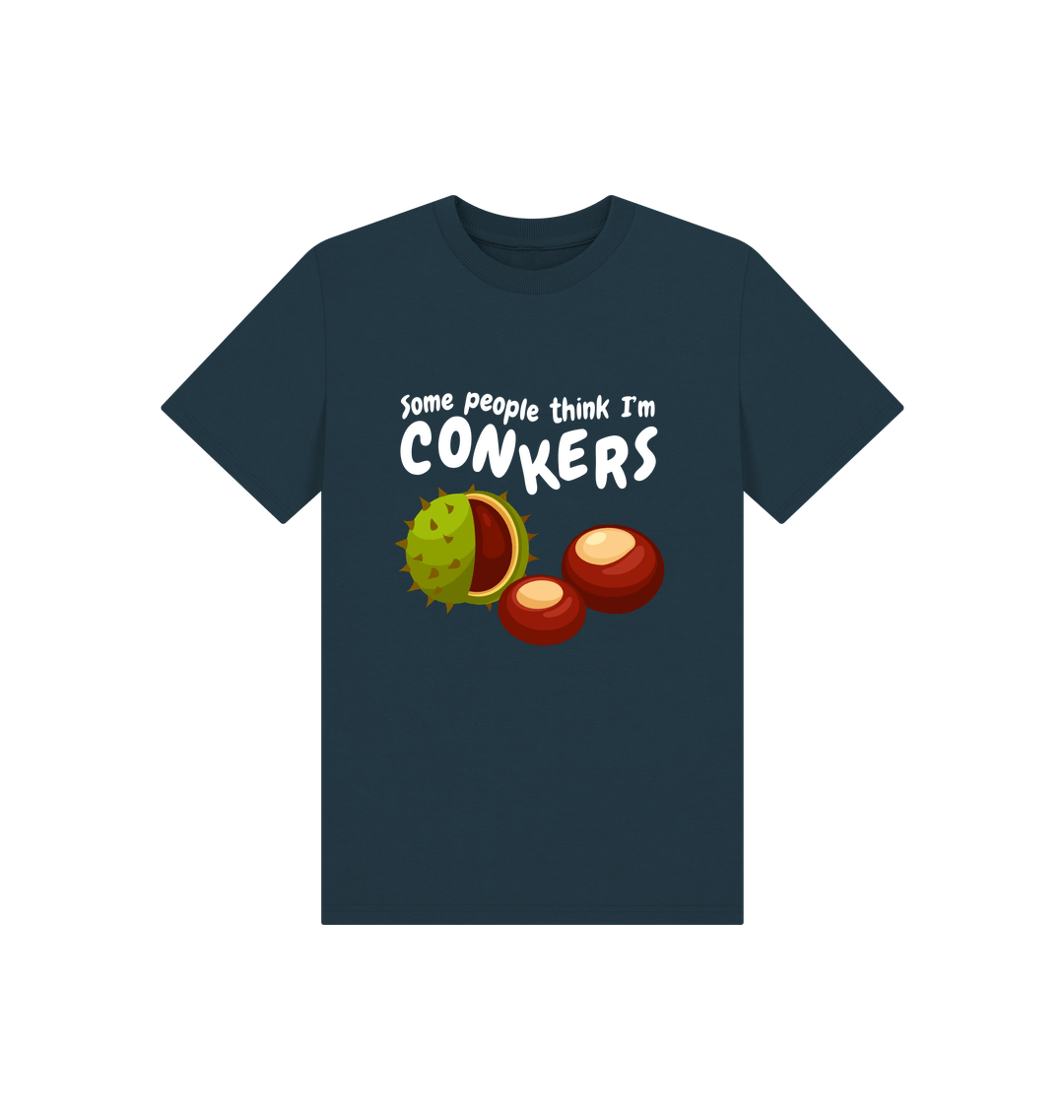 Denim Blue Printed Kids T-Shirt Front