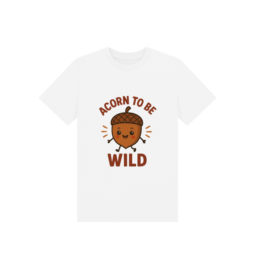 White Printed Kids T-Shirt Front