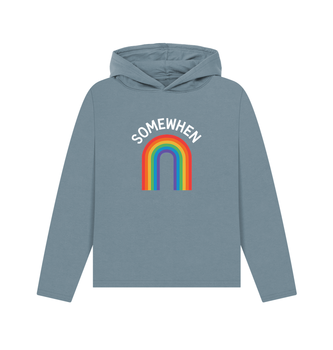 Stone Blue Printed Hoody