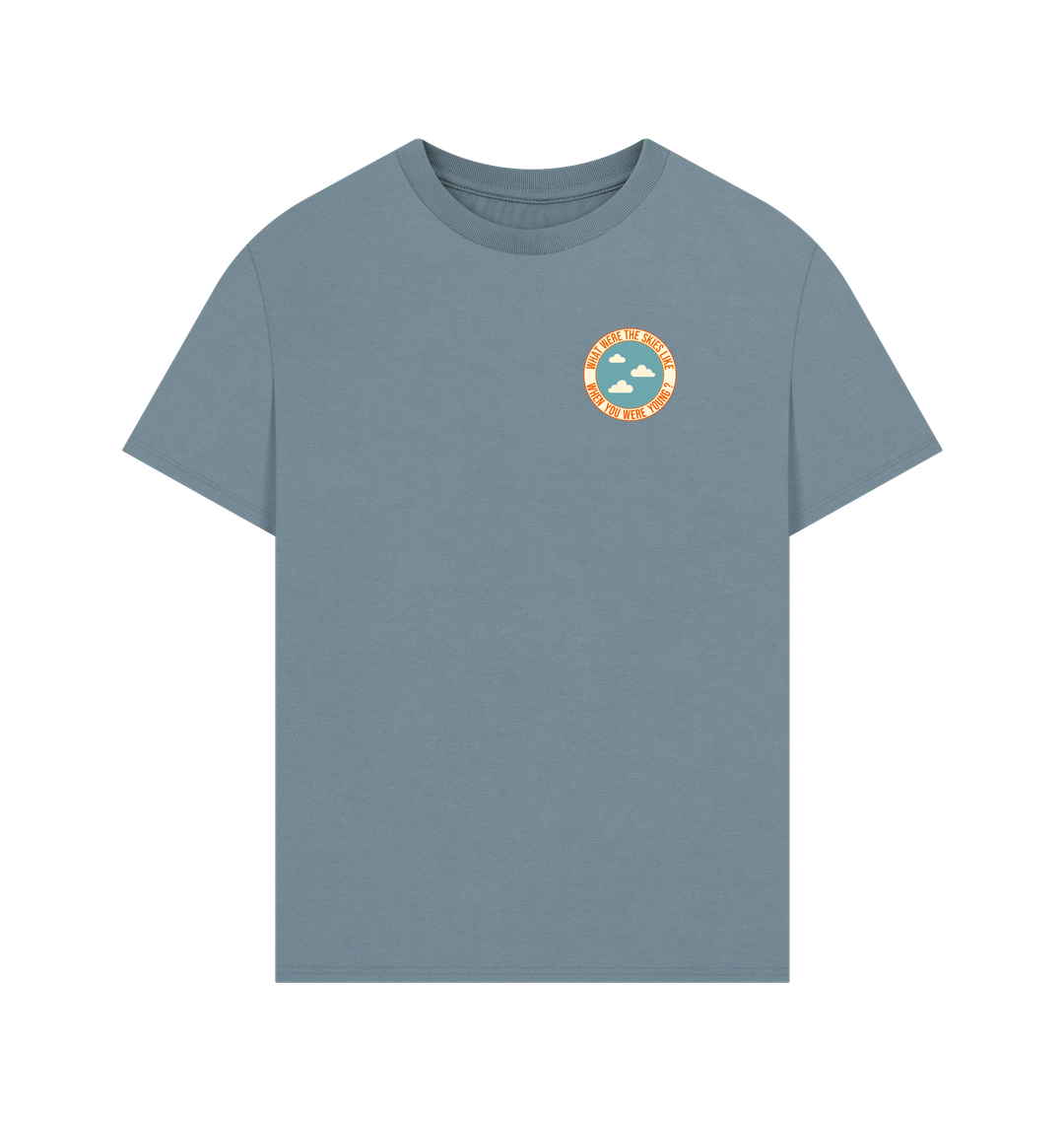 Stone Blue Printed T-shirt