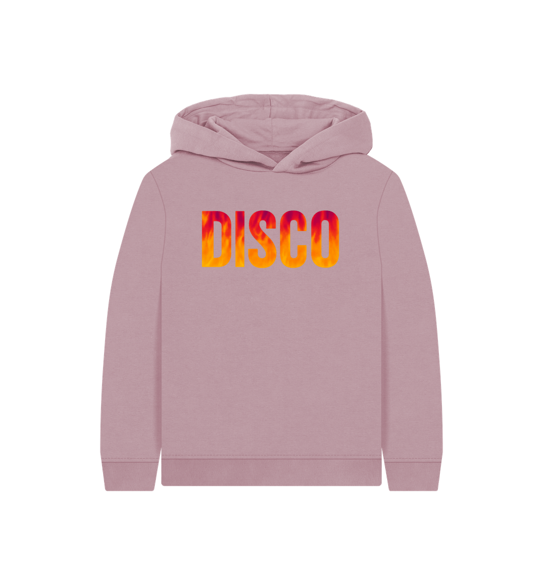 Mauve Printed Kids Hoodie