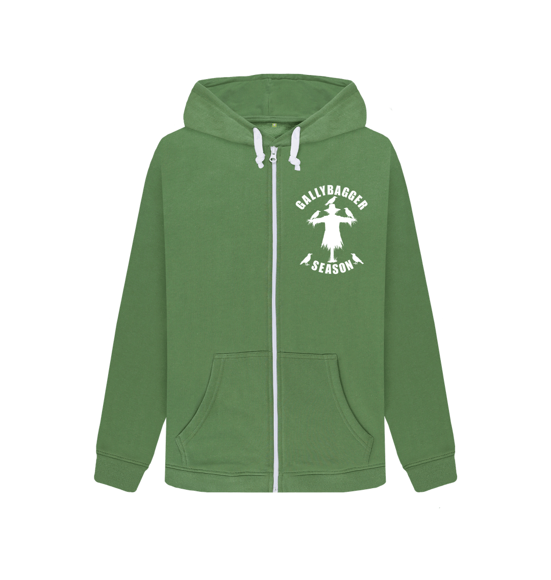 Sage Green Zip hoody Front