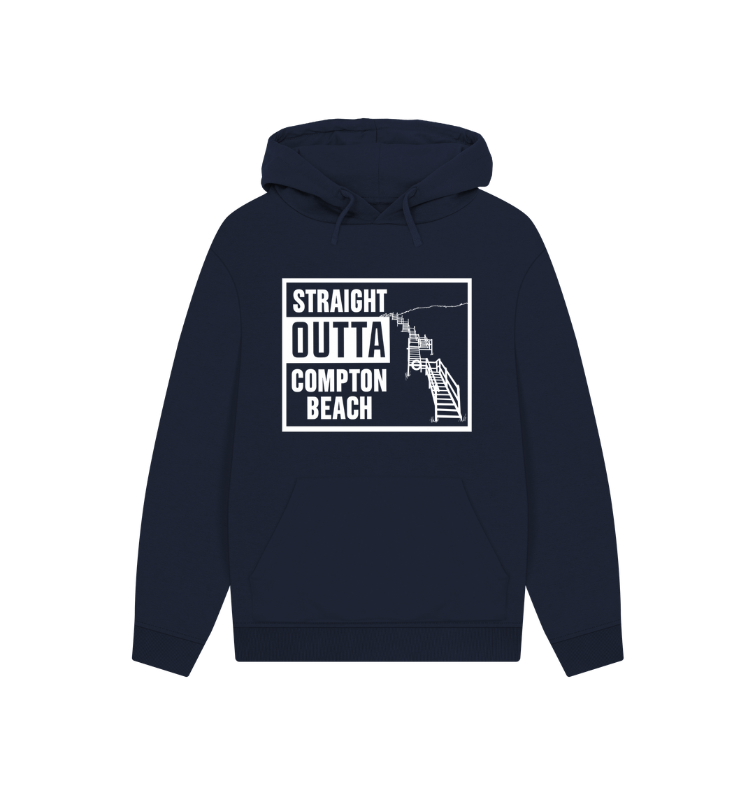 Navy Printed Hoody