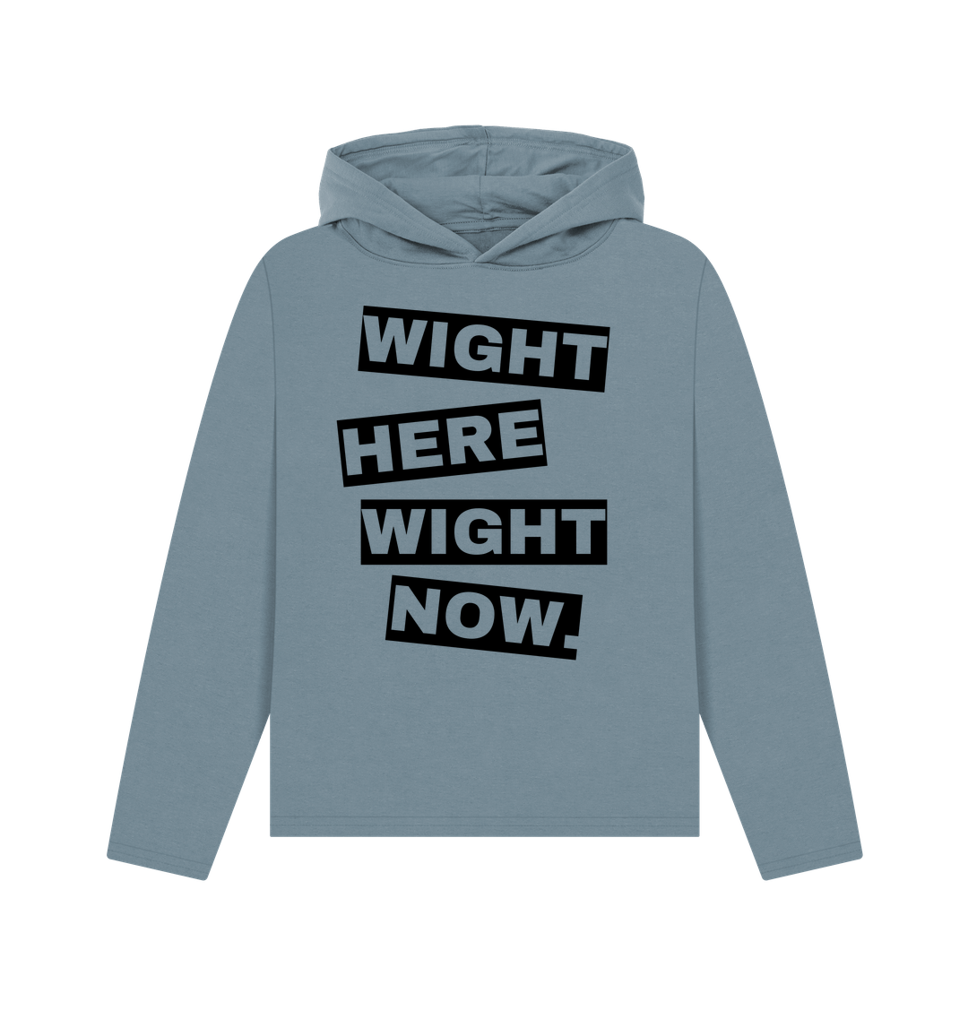 Stone Blue Printed Hoody