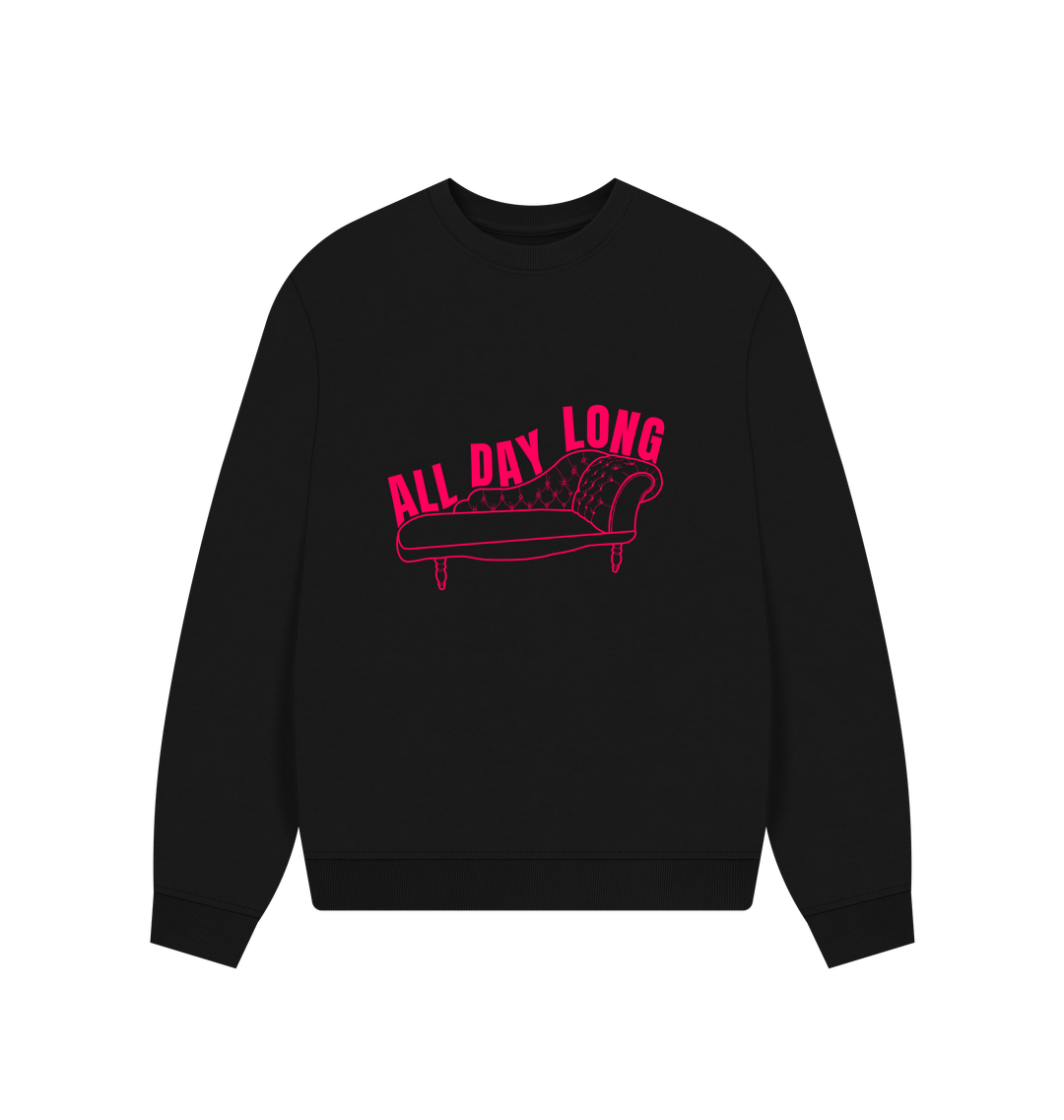 Black Printed Sweater