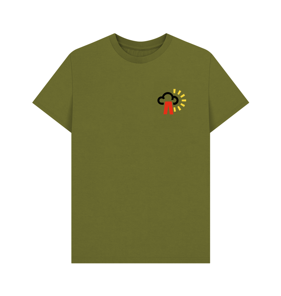 Moss Green Printed T-shirt
