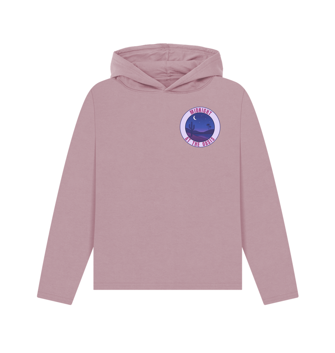 Mauve Printed Hoody